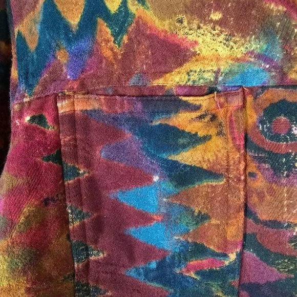 Chico's Abstract Print Button Front Jacket - Picture 4 of 6